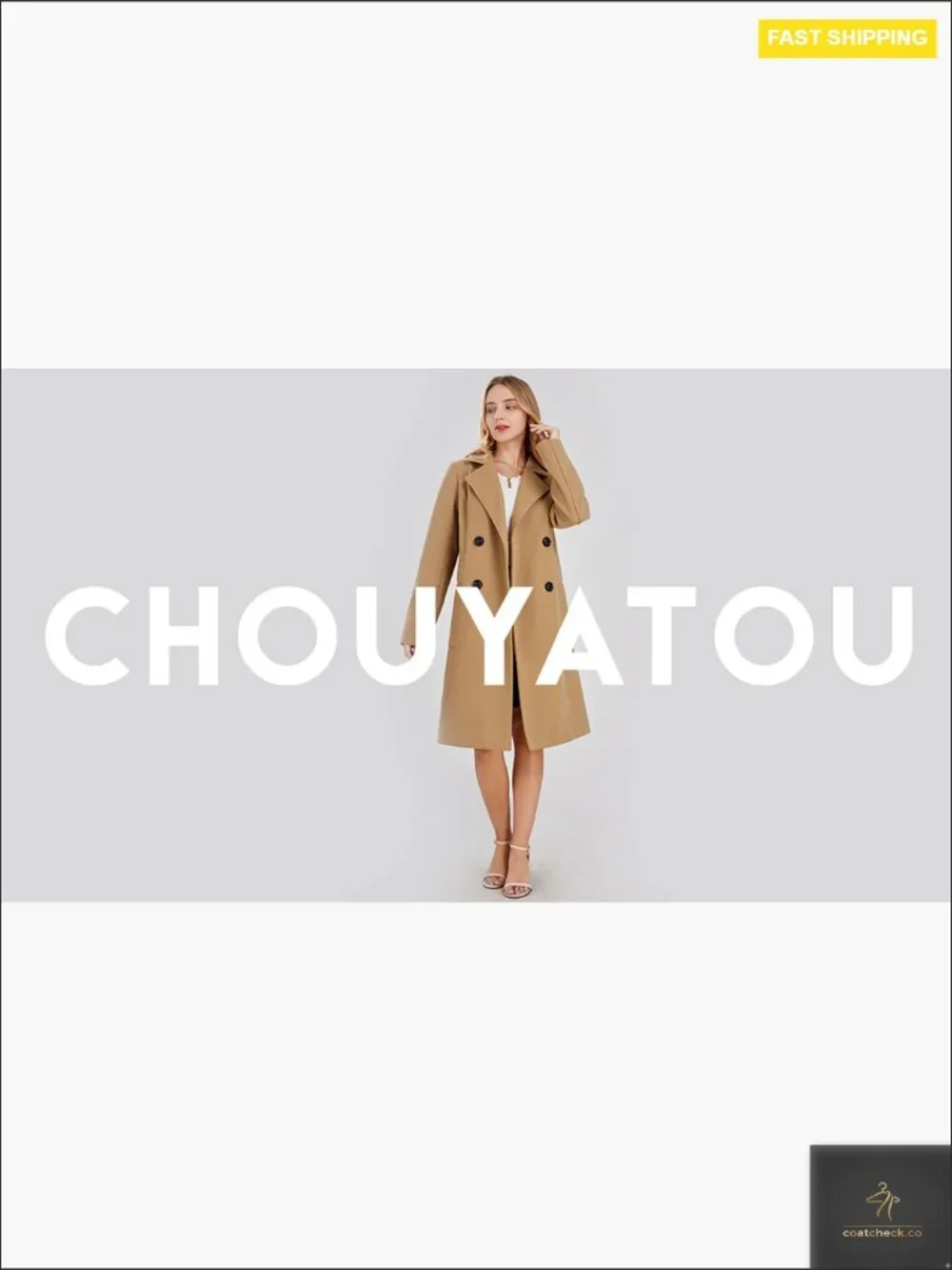 Double Breasted Wool Blend Peacoat Classic Notch Collar Long Sleeve Winter Coat